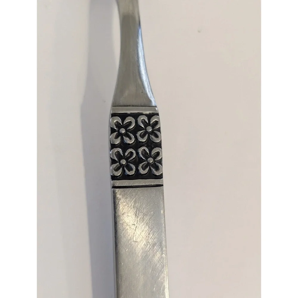 Oneida Northland DANISH FLING Large Serving Fork Burnished Stainless Flatware